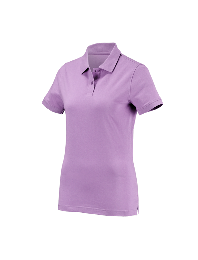 Teman: e.s. Polo-Shirt cotton, dam + lavendel