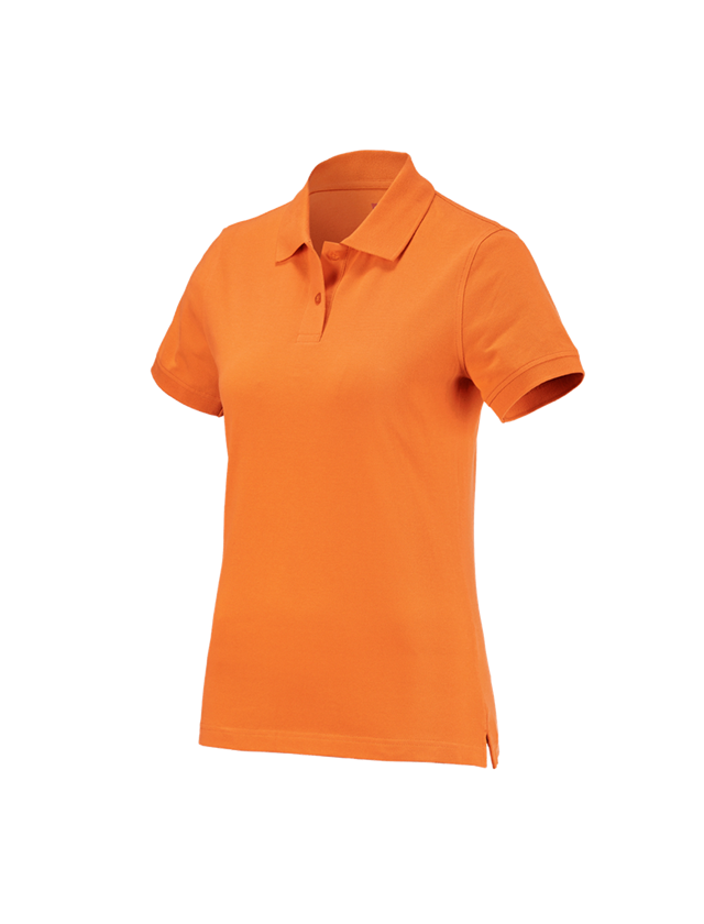 Överdelar: e.s. Polo-Shirt cotton, dam + orange