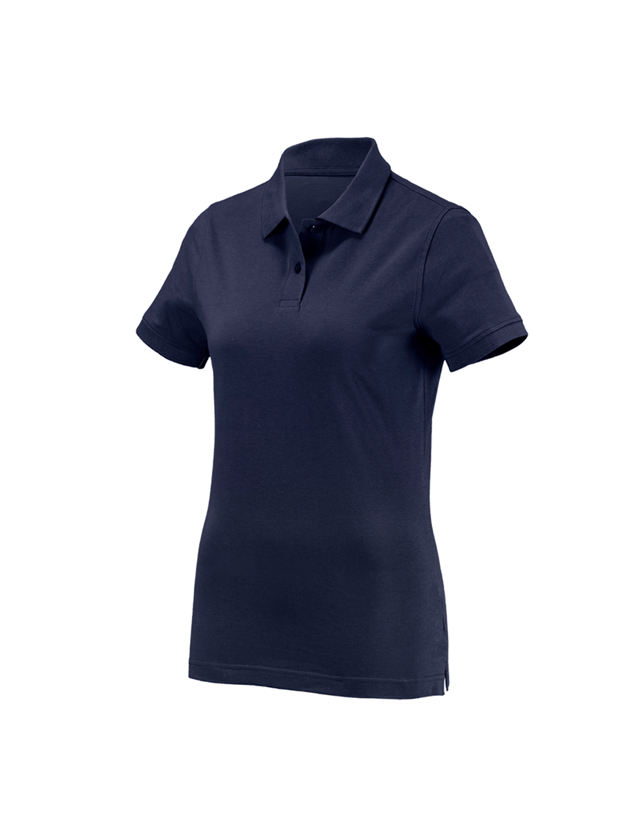 Skogsbruk / Trädgård: e.s. Polo-Shirt cotton, dam + mörkblå