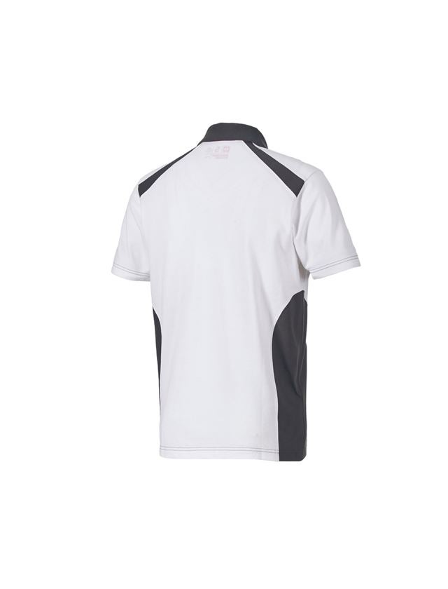 Topics: Polo shirt cotton e.s.active + white/anthracite 3