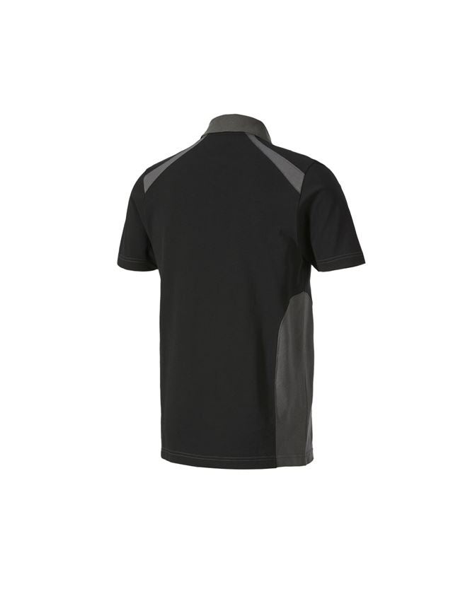 Snickare: Polo-Shirt cotton e.s.active + svart/antracit 3