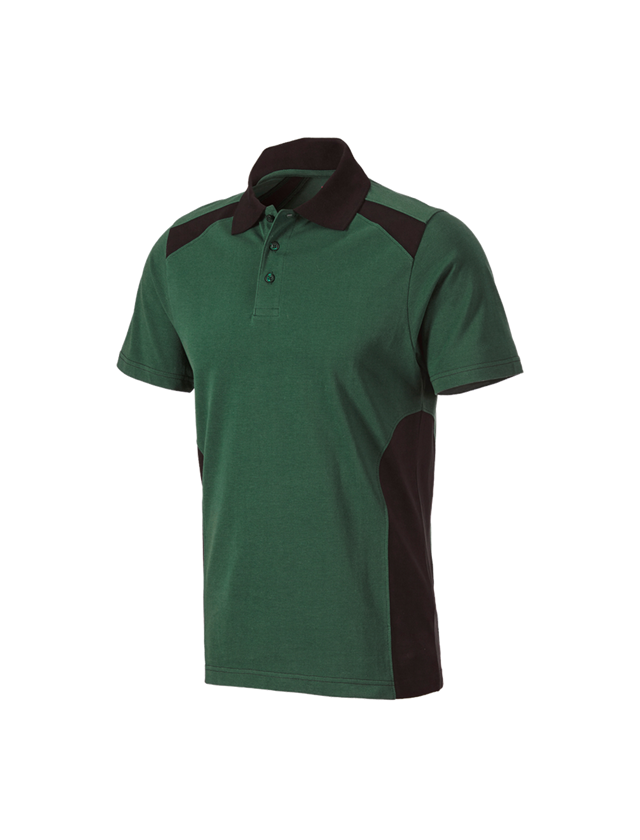 Överdelar: Polo-Shirt cotton e.s.active + grön/svart 2