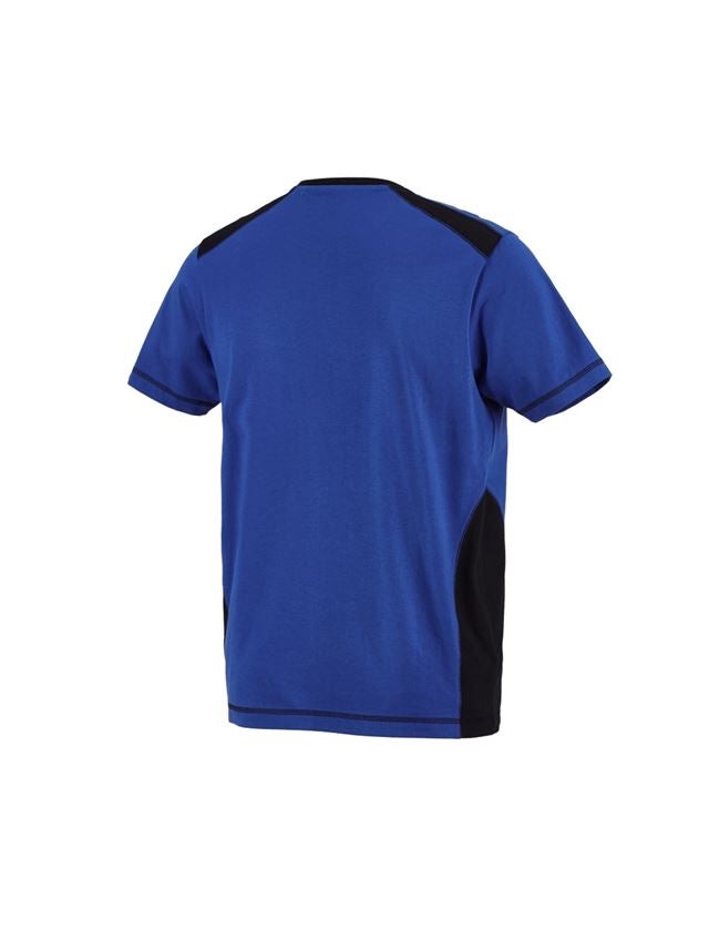 Skogsbruk / Trädgård: T-Shirt cotton e.s.active + kornblå/svart 2