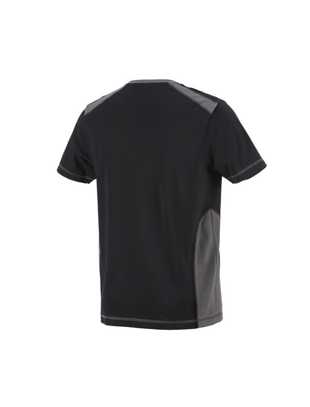 Skogsbruk / Trädgård: T-Shirt cotton e.s.active + svart/antracit 3