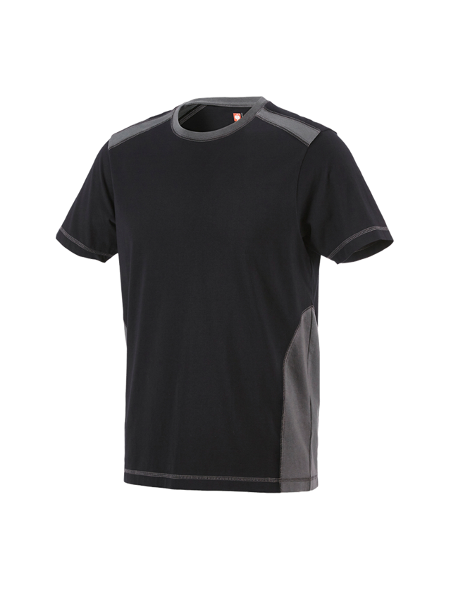 Teman: T-Shirt cotton e.s.active + svart/antracit 2