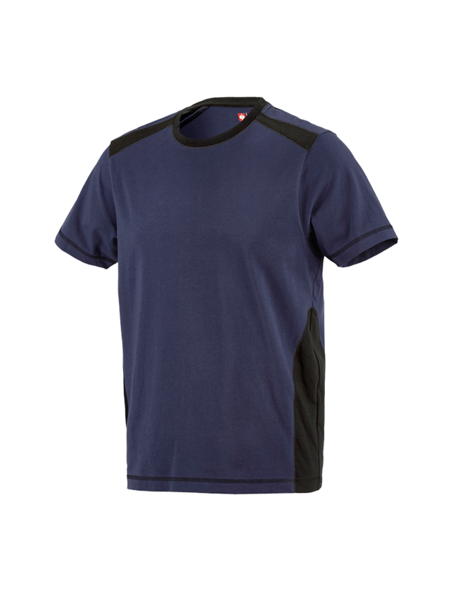 Skogsbruk / Trädgård: T-Shirt cotton e.s.active + mörkblå/svart 1