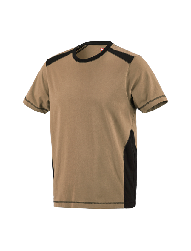 Överdelar: T-Shirt cotton e.s.active + khaki/svart 2