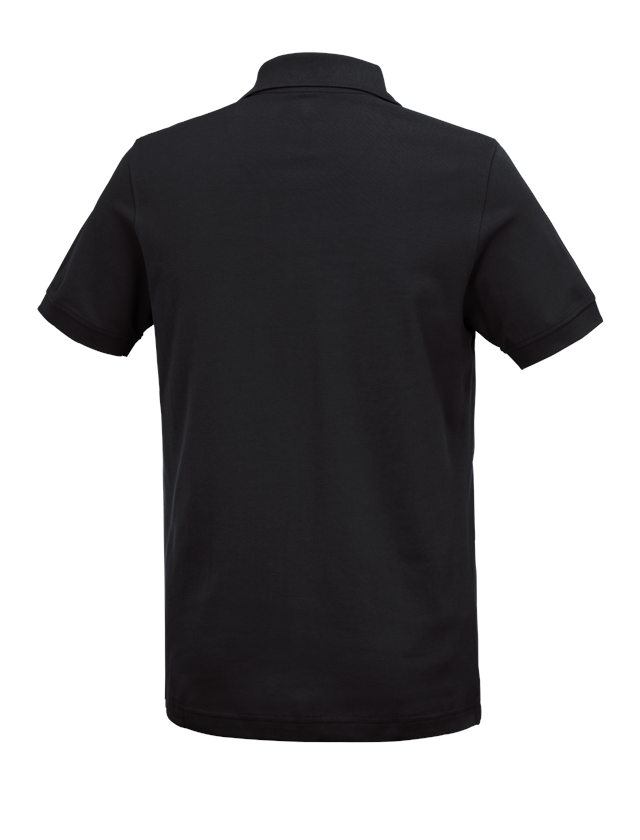 Skogsbruk / Trädgård: e.s. Polo-Shirt cotton Deluxe + svart 3