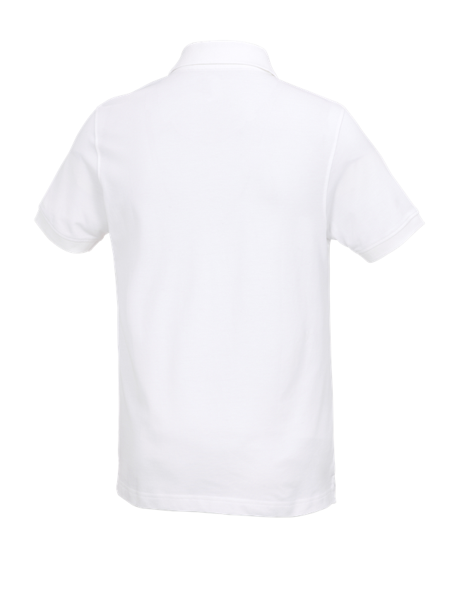 Skogsbruk / Trädgård: e.s. Polo-Shirt cotton Deluxe + vit 3