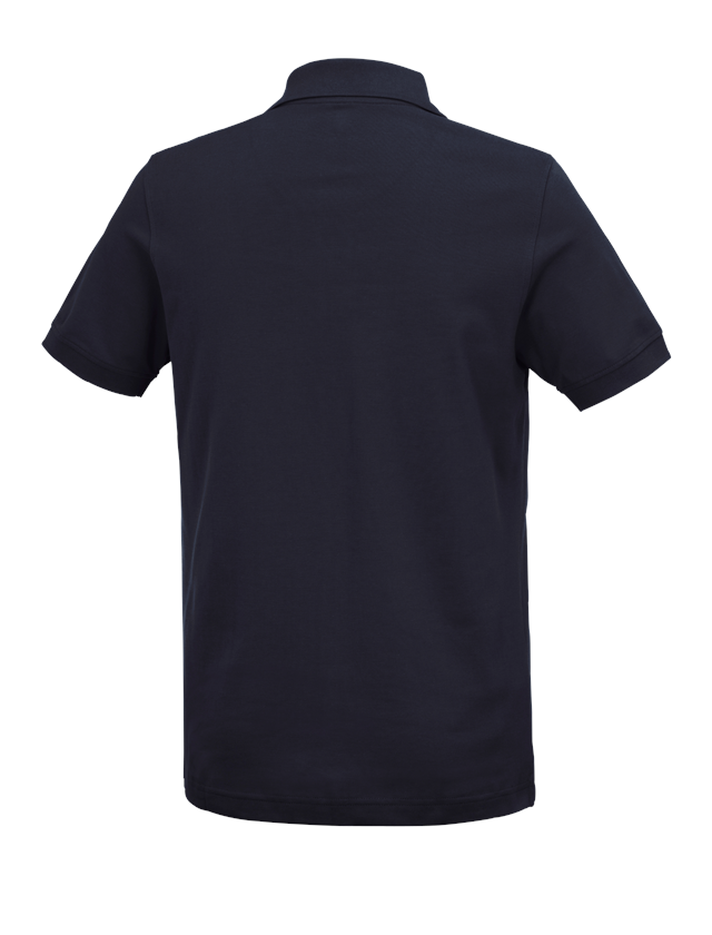 Överdelar: e.s. Polo-Shirt cotton Deluxe + mörkblå 3
