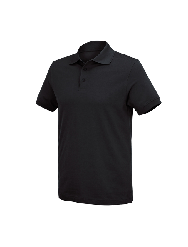 Skogsbruk / Trädgård: e.s. Polo-Shirt cotton Deluxe + svart 2