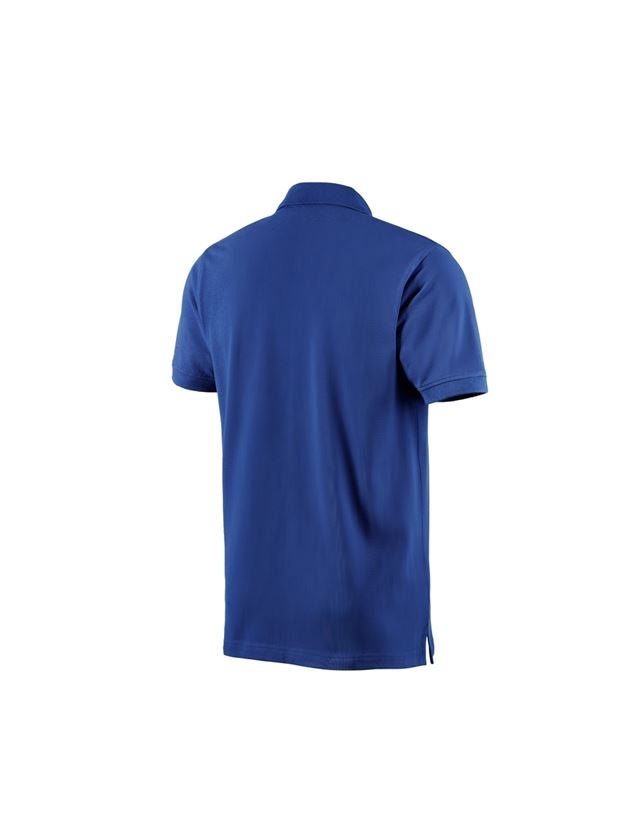 Teman: e.s. Polo-Shirt cotton + kornblå 1