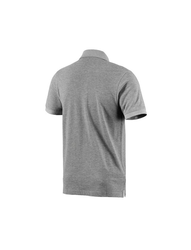 Teman: e.s. Polo-Shirt cotton + gråmelerad 3