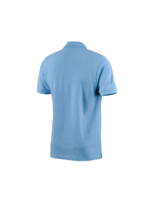 Teman: e.s. Polo-Shirt cotton + azurblå 1