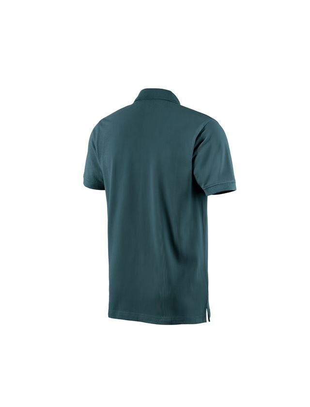 Plumbers / Installers: e.s. Polo shirt cotton + seablue 1