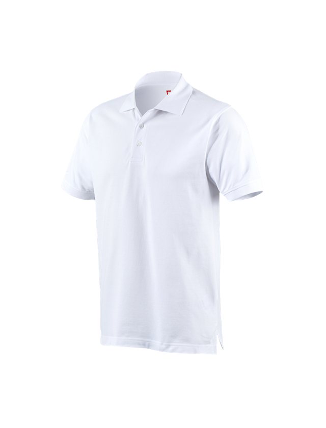 Överdelar: e.s. Polo-Shirt cotton + vit