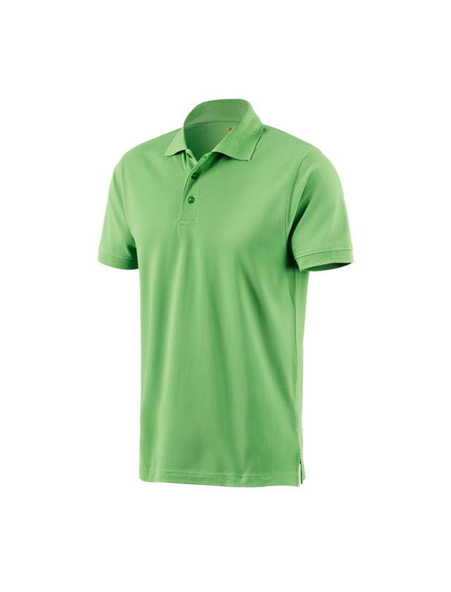 Snickare: e.s. Polo-Shirt cotton + äppelgrön