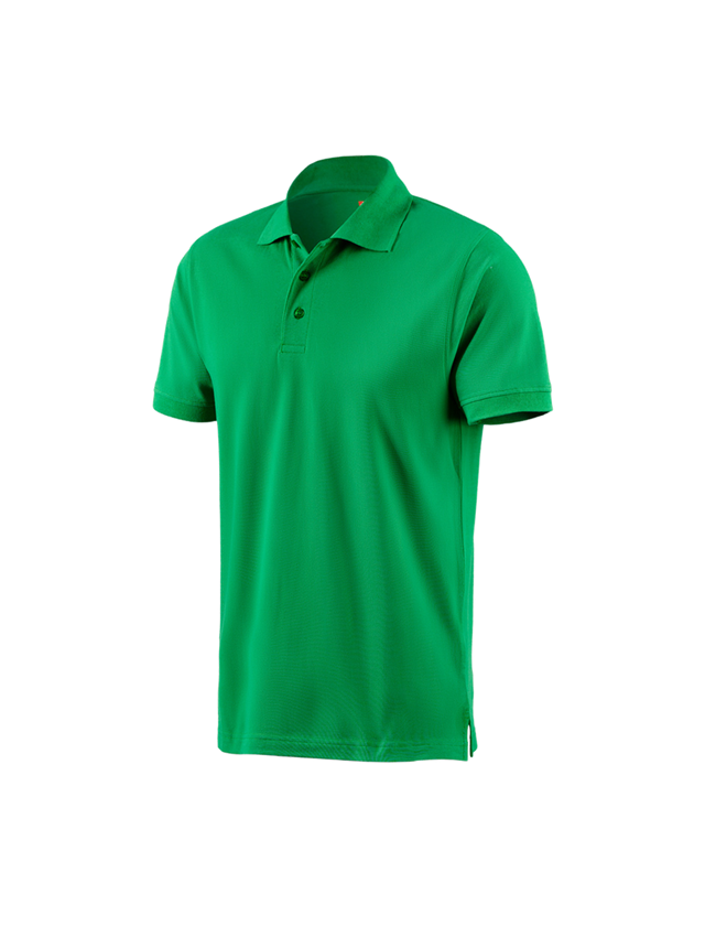 Snickare: e.s. Polo-Shirt cotton + gräsgrön