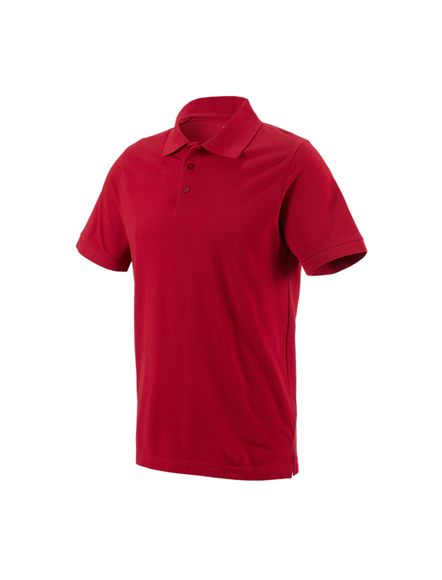Plumbers / Installers: e.s. Polo shirt cotton + fiery red