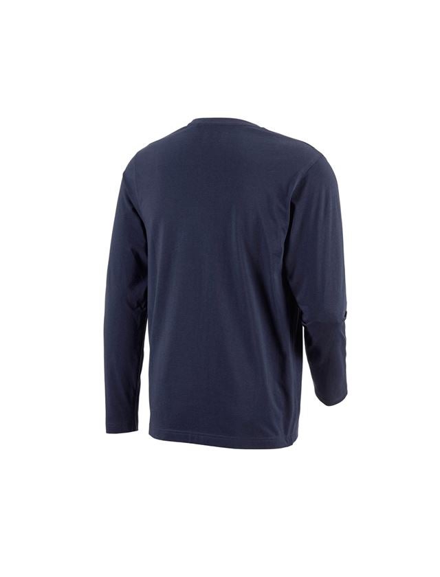 Shirts, Pullover & more: e.s. Long sleeve cotton + navy 3