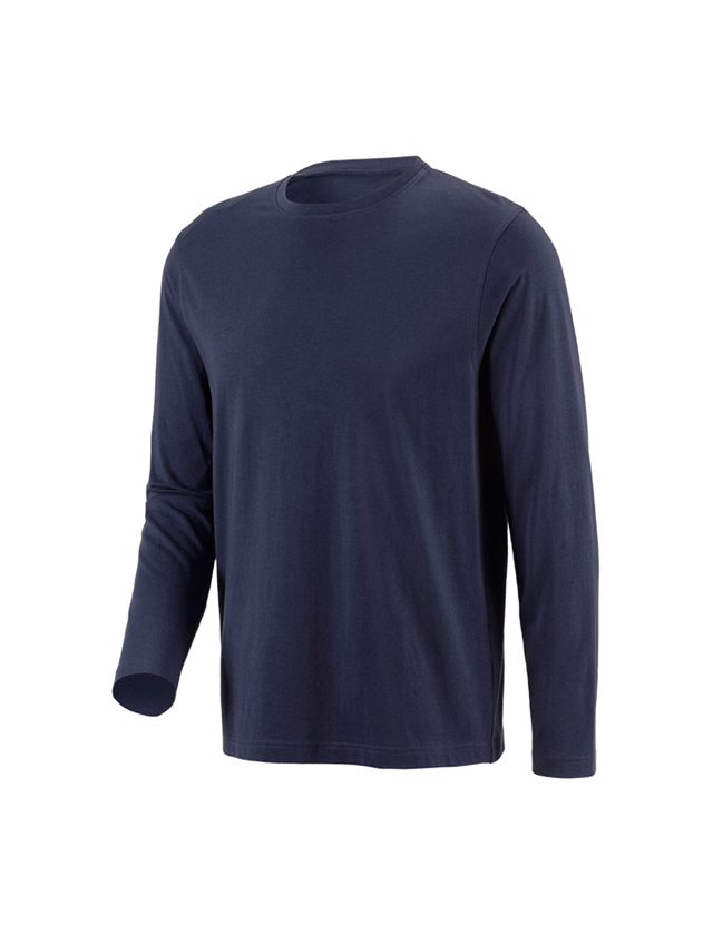 Shirts, Pullover & more: e.s. Long sleeve cotton + navy 2