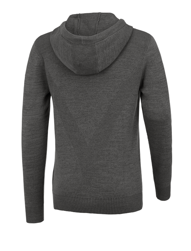 Shirts, Pullover & more: e.s. Knitted hoody + titanium melange 3