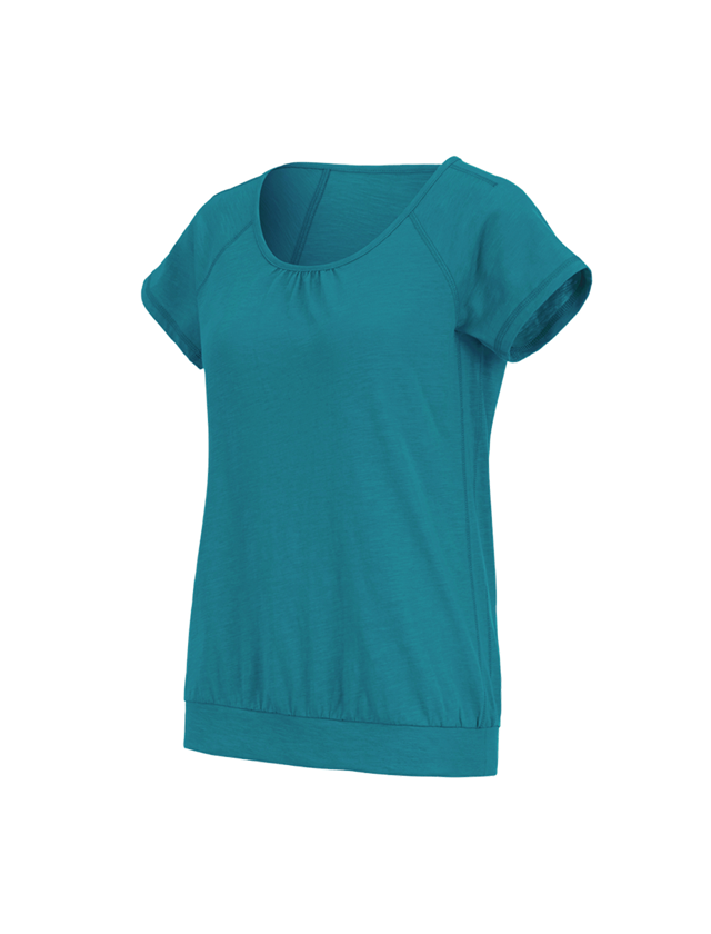 Shirts, Pullover & more: e.s. T-shirt cotton slub, ladies' + ocean