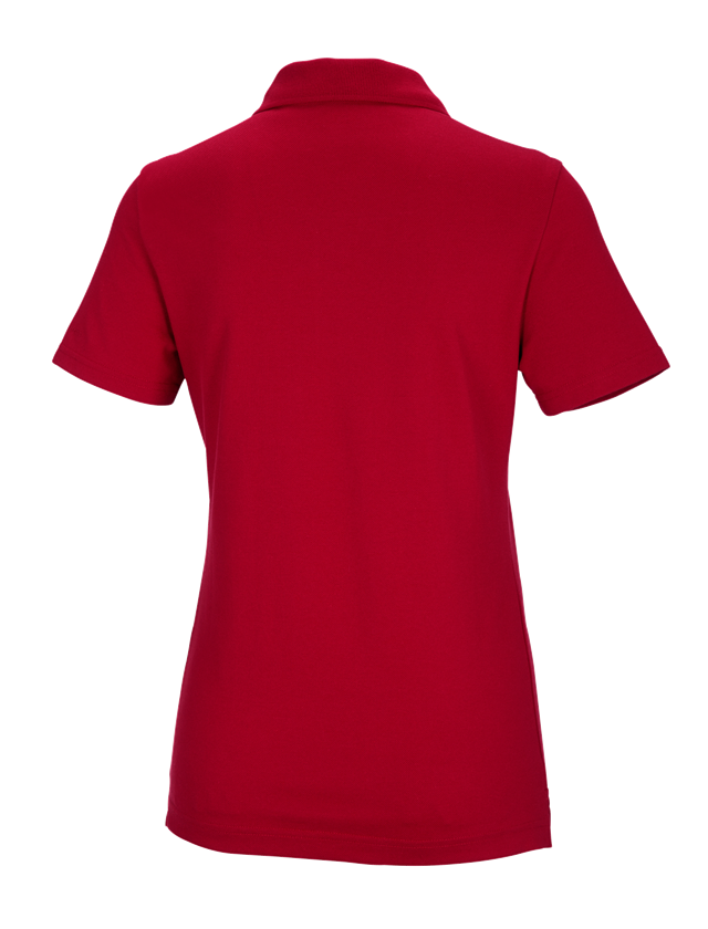 Gardening / Forestry / Farming: e.s. Functional polo shirt poly cotton, ladies' + fiery red 1