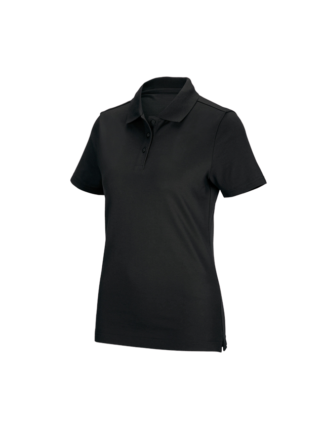 Gardening / Forestry / Farming: e.s. Functional polo shirt poly cotton, ladies' + black