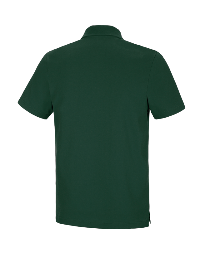 Plumbers / Installers: e.s. Functional polo shirt poly cotton + green 1