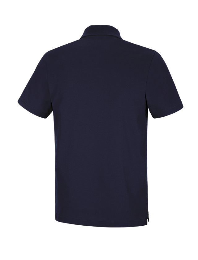 Plumbers / Installers: e.s. Functional polo shirt poly cotton + navy 1