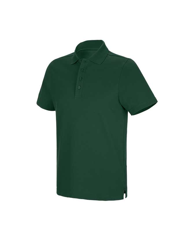 Gardening / Forestry / Farming: e.s. Functional polo shirt poly cotton + green