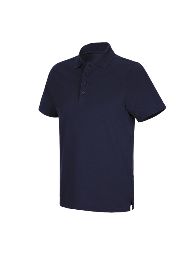 Plumbers / Installers: e.s. Functional polo shirt poly cotton + navy