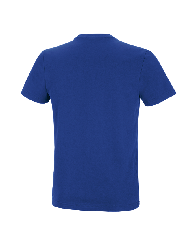 Teman: e.s. funktions-t-shirt poly cotton + kornblå 1