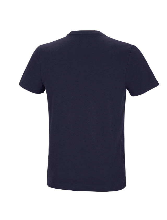 Överdelar: e.s. funktions-t-shirt poly cotton + mörkblå 3