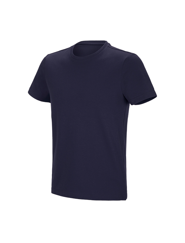 Teman: e.s. funktions-t-shirt poly cotton + mörkblå 2