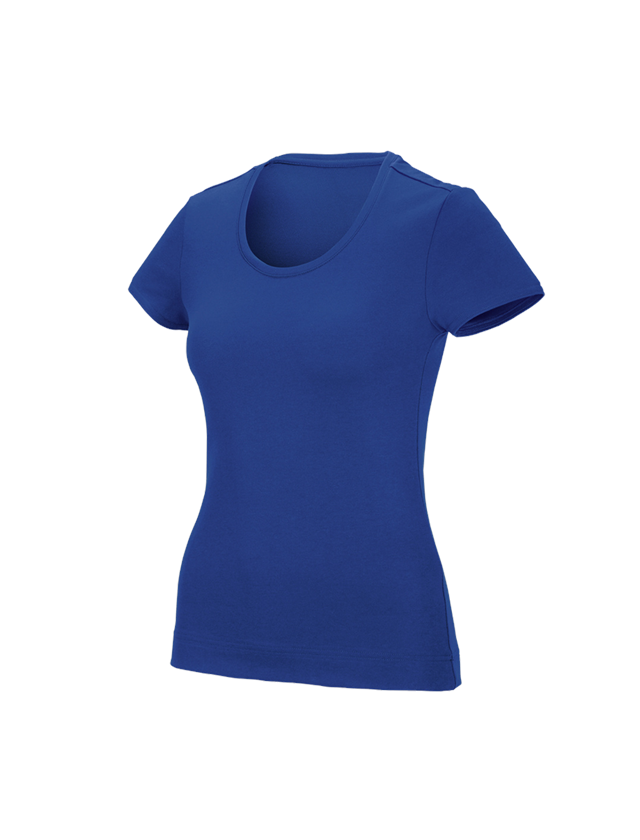 Teman: e.s. funktions-t-shirt poly cotton, dam + kornblå 2