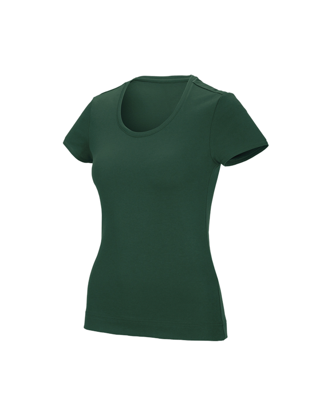 Teman: e.s. funktions-t-shirt poly cotton, dam + grön 2