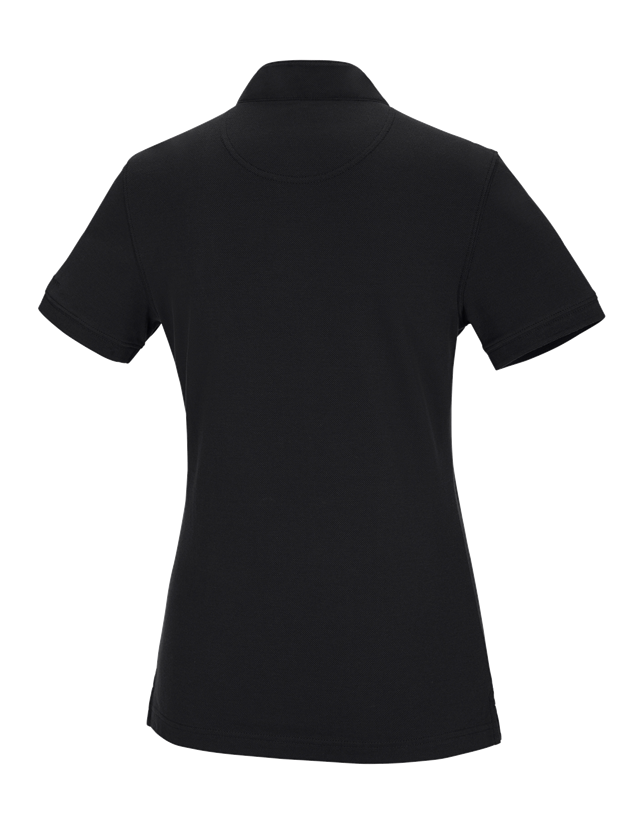 Gardening / Forestry / Farming: e.s. Polo shirt cotton Mandarin, ladies' + black 1