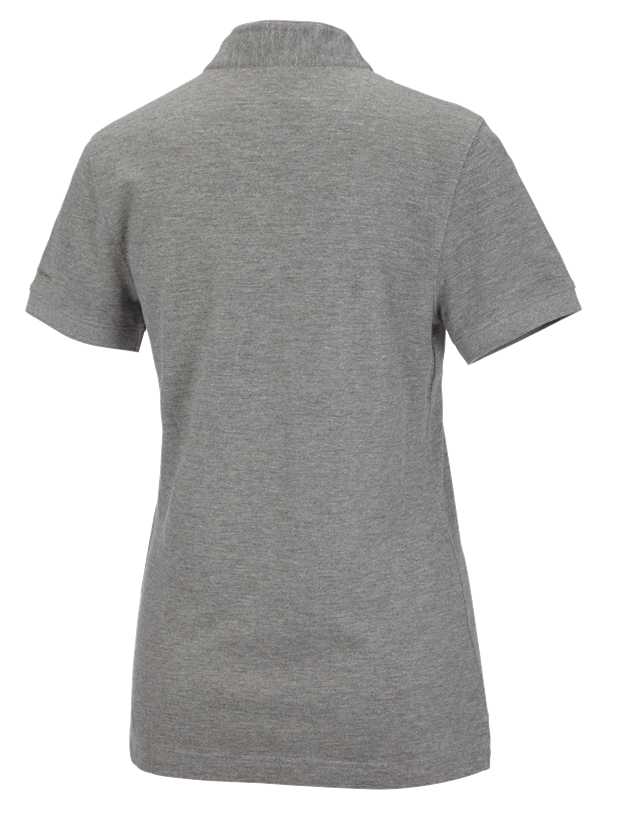 Shirts, Pullover & more: e.s. Polo shirt cotton Mandarin, ladies' + grey melange 1