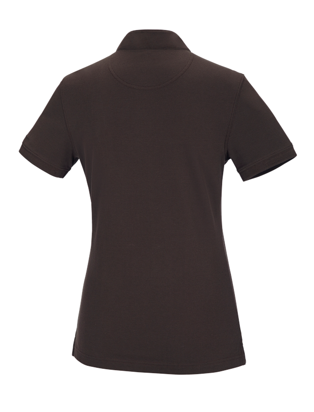 Plumbers / Installers: e.s. Polo shirt cotton Mandarin, ladies' + chestnut 1