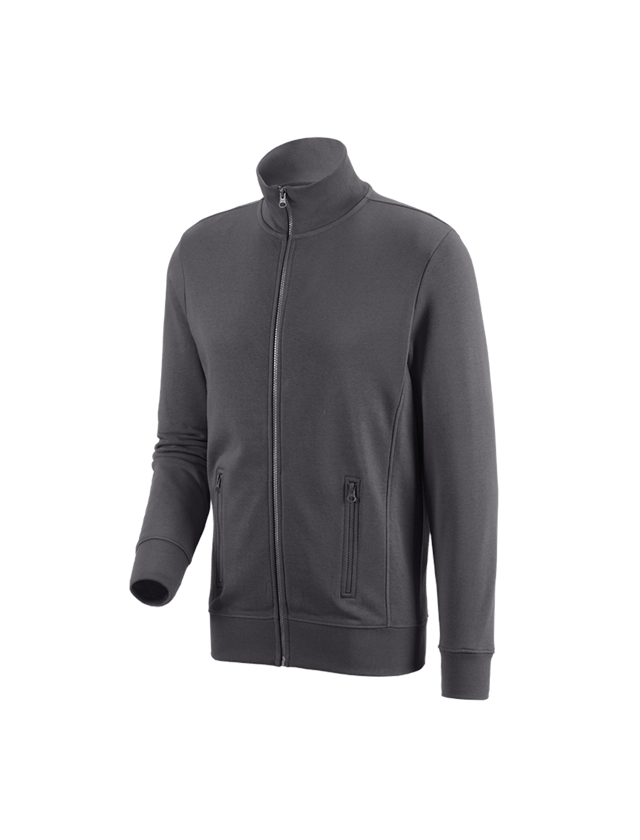Shirts, Pullover & more: e.s. Sweat jacket poly cotton + anthracite