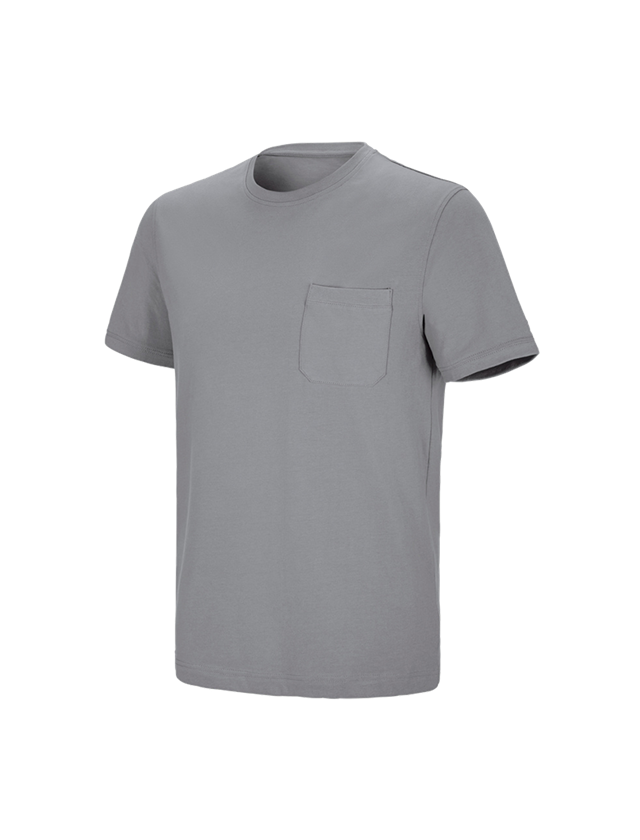 Shirts, Pullover & more: e.s. T-shirt cotton stretch Pocket + platinum 2