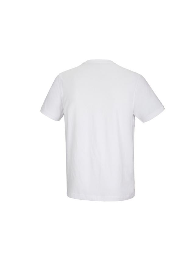 Överdelar: e.s. t-shirt cotton stretch Pocket + vit 3
