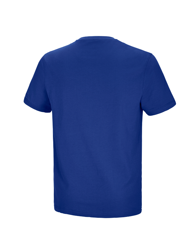 Överdelar: e.s. t-shirt cotton stretch Pocket + kornblå 1