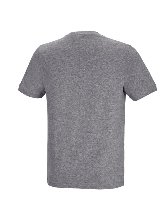 Överdelar: e.s. t-shirt cotton stretch Pocket + gråmelerad 1