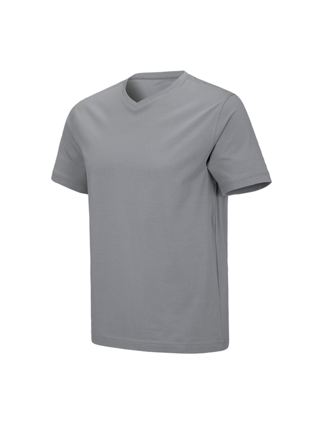 Plumbers / Installers: e.s. T-shirt cotton stretch V-Neck + platinum 2