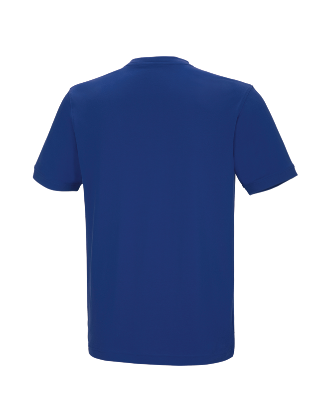 Teman: e.s. t-shirt cotton stretch V-Neck + kornblå 3