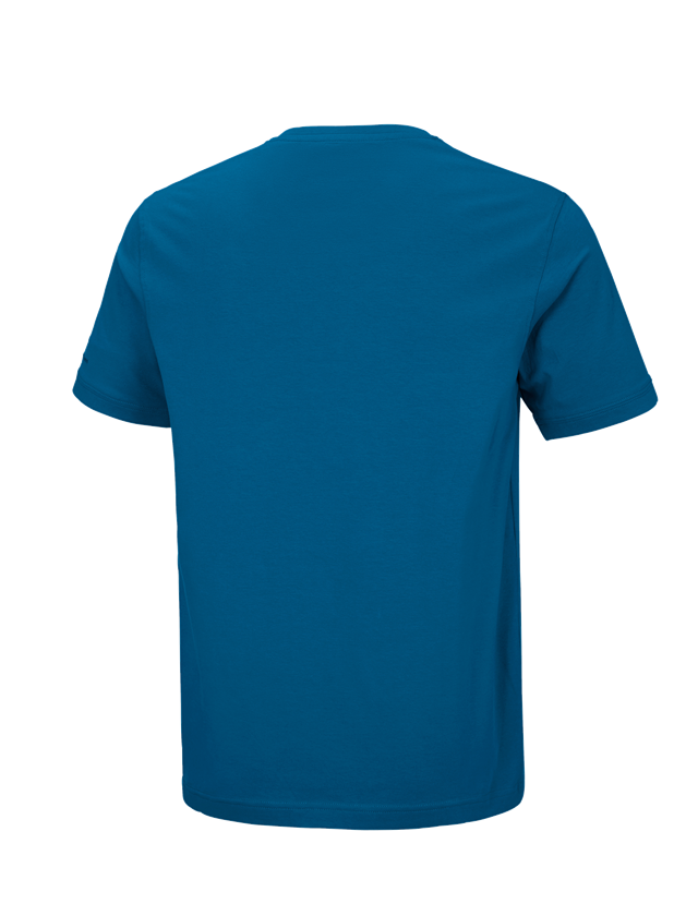Överdelar: e.s. t-shirt cotton stretch V-Neck + atoll 1