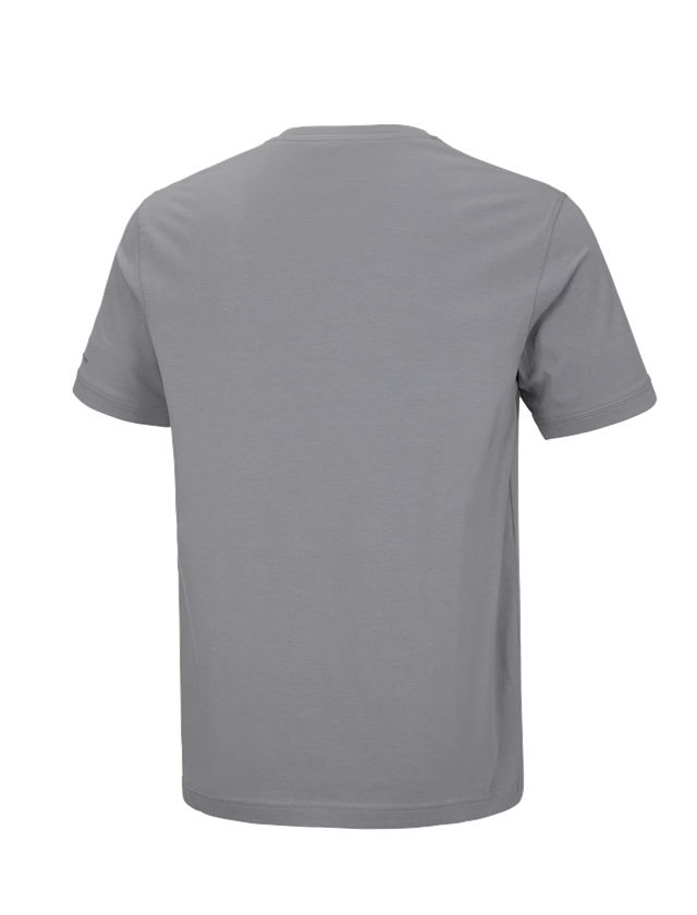 Överdelar: e.s. t-shirt cotton stretch V-Neck + platina 3